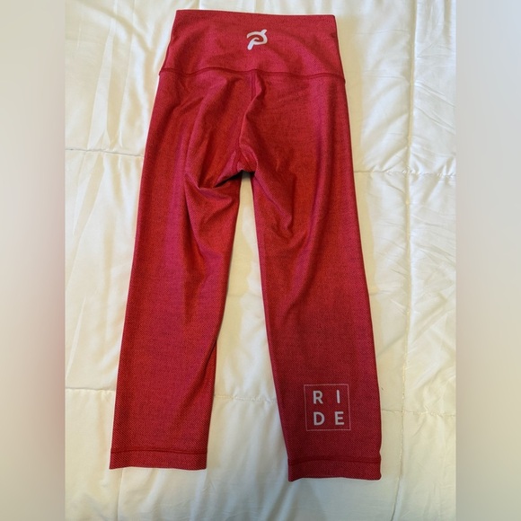 Peloton Red WITH crop legging size small “RIDE” - Picture 4 of 5